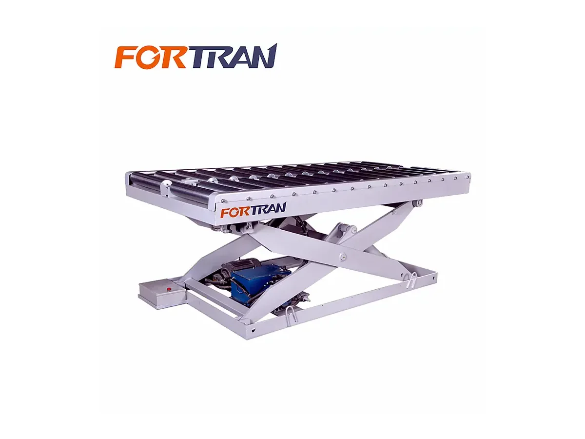 Double-Row Panel Lifting Table with Powered Rollers