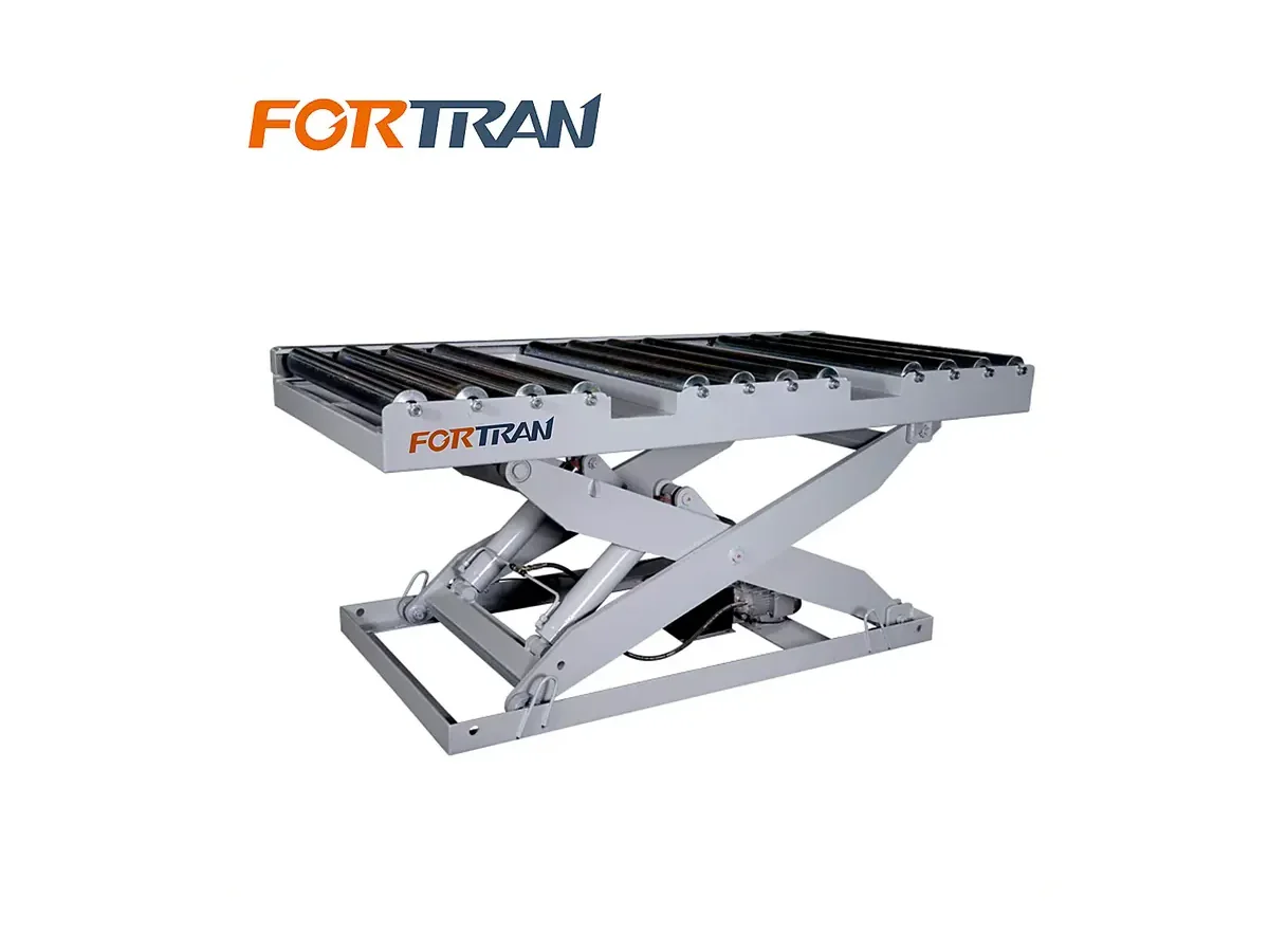 Powered Roller Lifting Table with Forklift Access