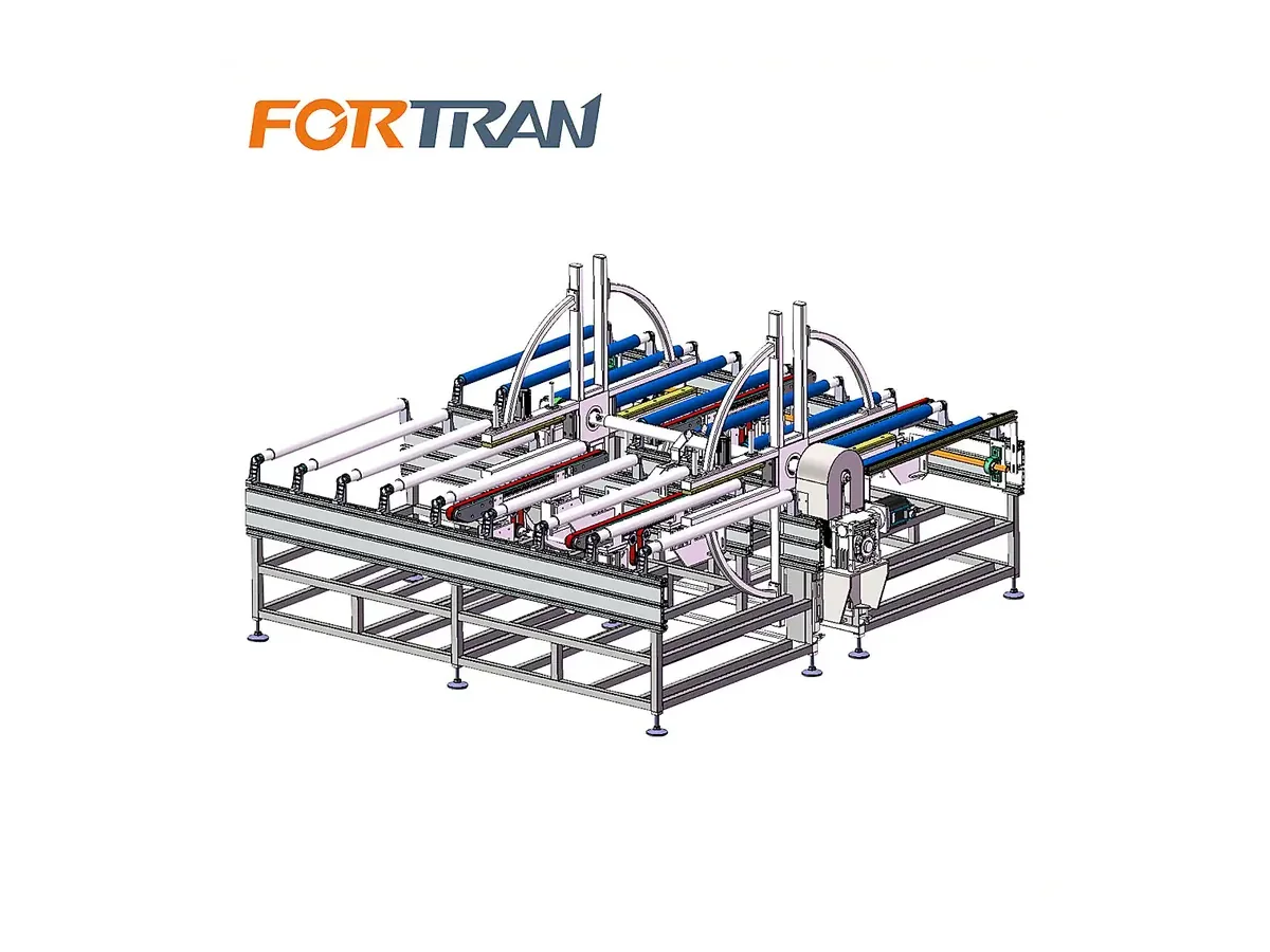 Cross-Frame Panel Turnover Machine