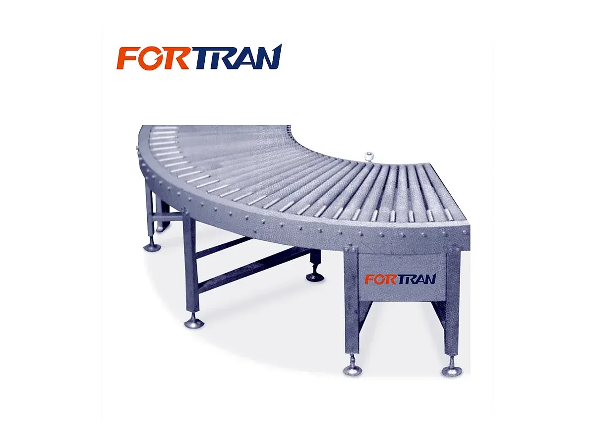 Curved Powered Roller Conveyor